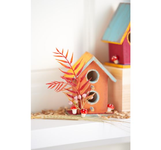 VBS Decoratieve vogelhuisjes "Minis", set van 2