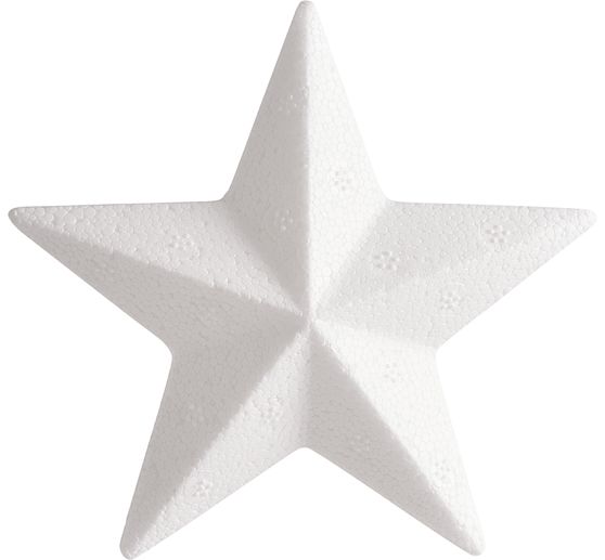 Piepschuim figuur Ster, 10 cm