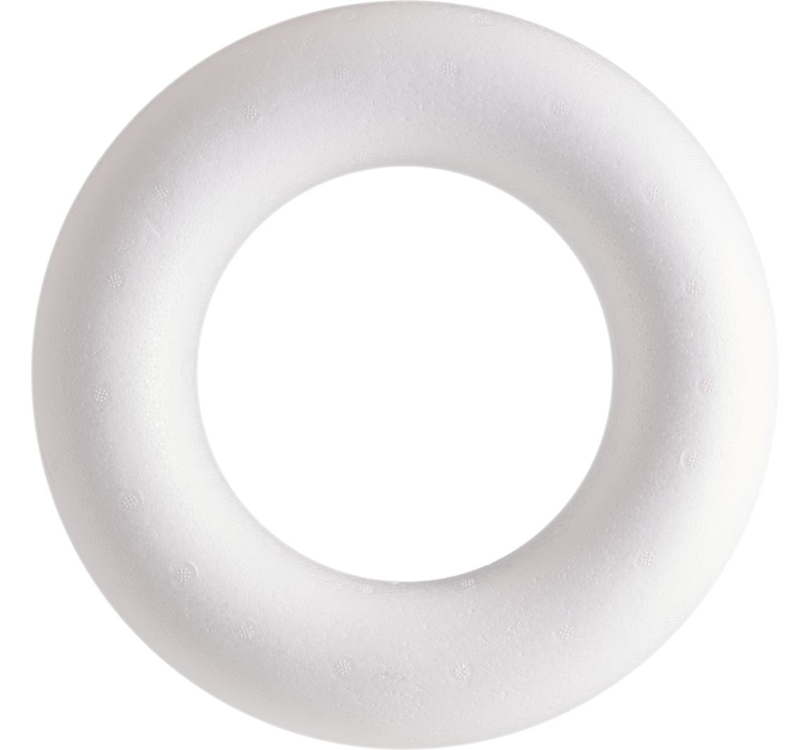 Piepschuim ring plat, (Romeins), Ø 25 cm