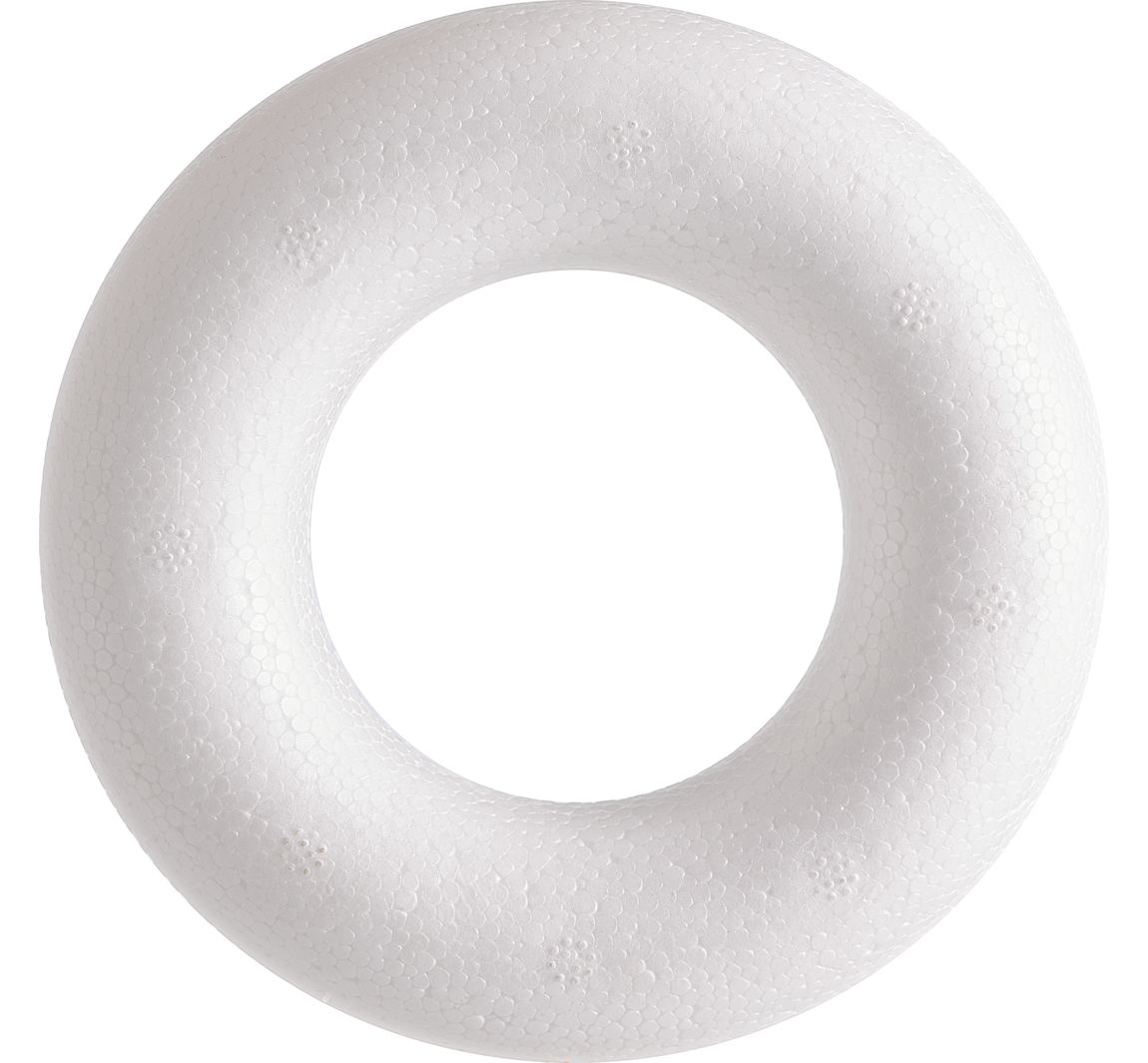 Piepschuim ring vol - Ø approx. 10 cm