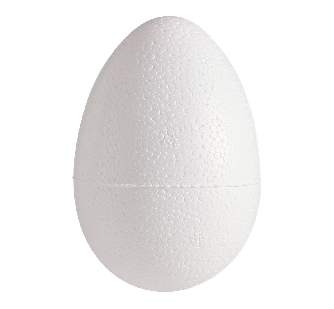 Piepschuim ei, 10 x 7,5 cm
