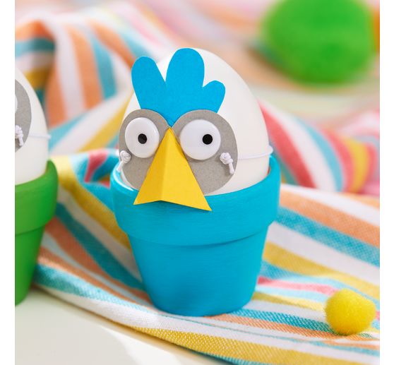 VBS Decorative egg "White", 10 pieces