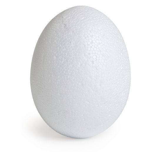 Polystyrene egg, 10 x 7,5 cm