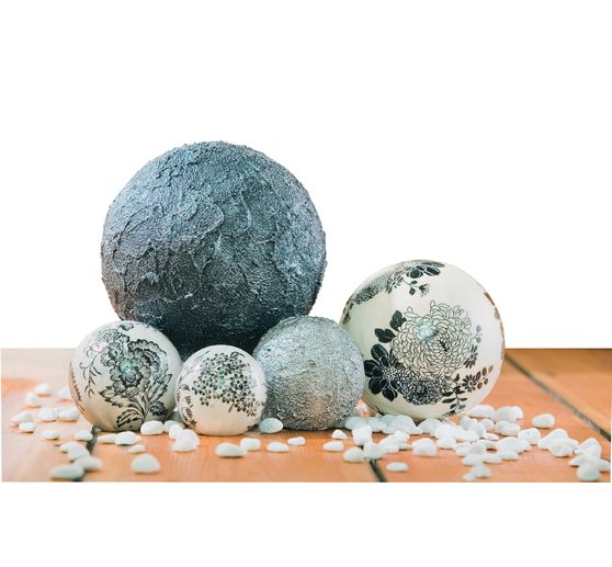 Polystyrene ball, Ø 20 cm, 2 parts