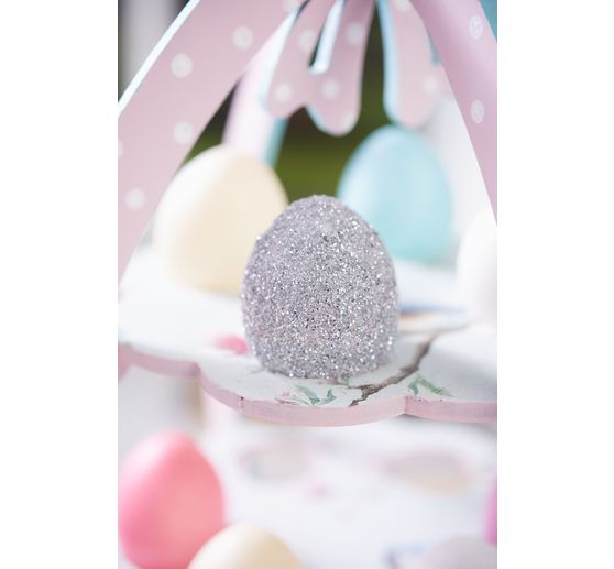 VBS Decorative egg "White", 10 pieces