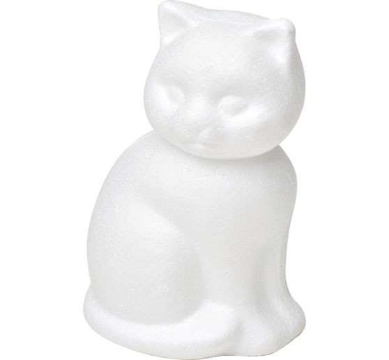 Polystyrene figure Cat, 14 cm