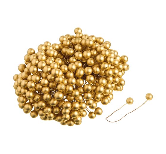 VBS Decoratieve bessen met draad "Ø 10 mm", 400 stuks