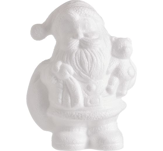 Piepschuim vorm kerstman, 18 cm