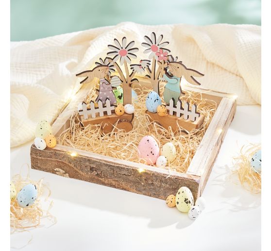 VBS Decoratief dienblad met schors