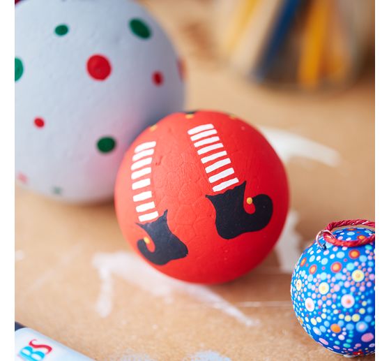 VBS Polystyrene ball set, 13 pieces