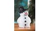 Styrofoam mold snowman with hat, 17 cm