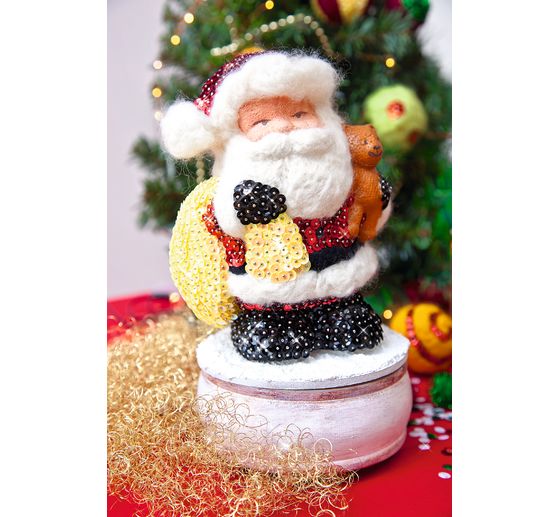 Piepschuim vorm kerstman, 18 cm