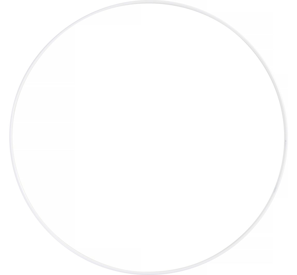 Metalen ring "Cirkel", Wit - Ø 15 cm