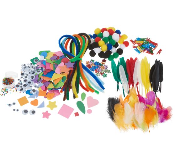 Jumbo knutselmix, ca. 1.000 onderdelen
