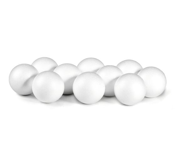 VBS Polystyrene ball, Ø 4 cm, 10 pieces