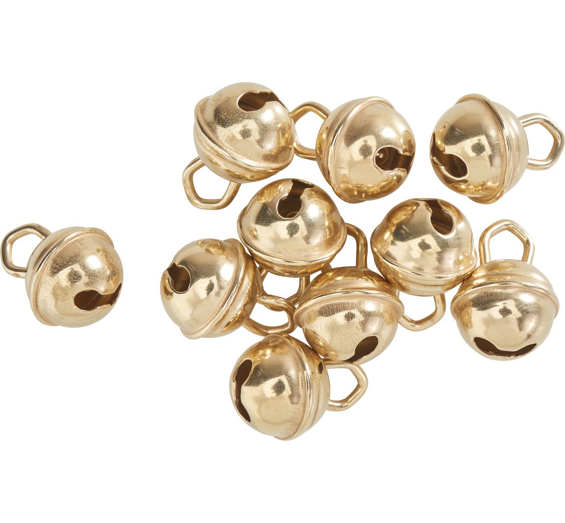 Bellen, 9 mm, goud