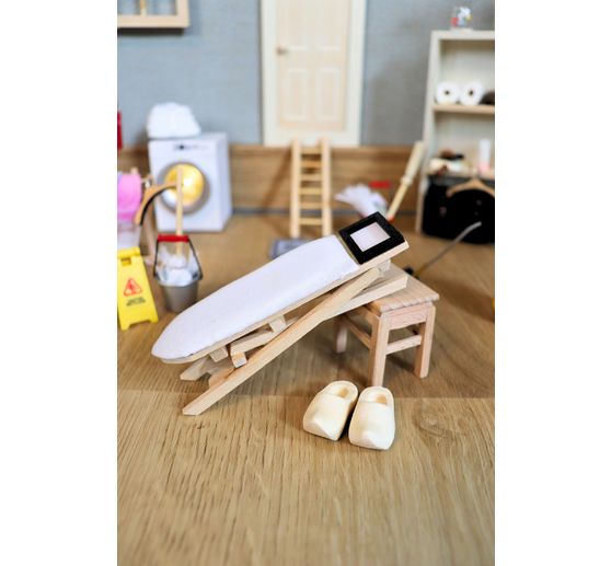 Kabouter set "Strijkplank, strijkijzer & brei gereedschap"