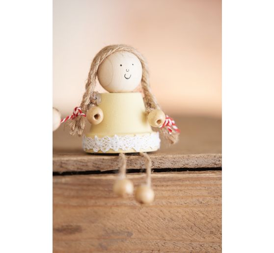 Houten poten met gat, 4 stuks
