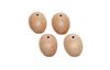 Wooden feet with hole, 4 pieces