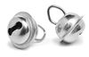 Jingles, 15 mm, silver, 10 pieces