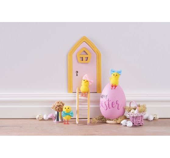 VBS Chenille chicks "Height 4 cm", 18 pcs.