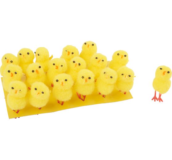 VBS Chenille chicks, 18 pieces,