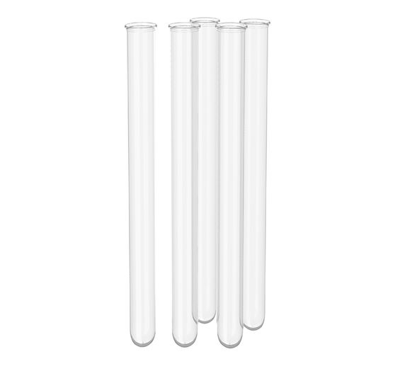 VBS Glass tubes for decoration, pack of 5