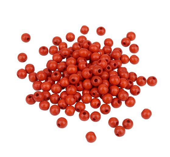 Wooden beads, Ø 6mm, approx. 125 pieces