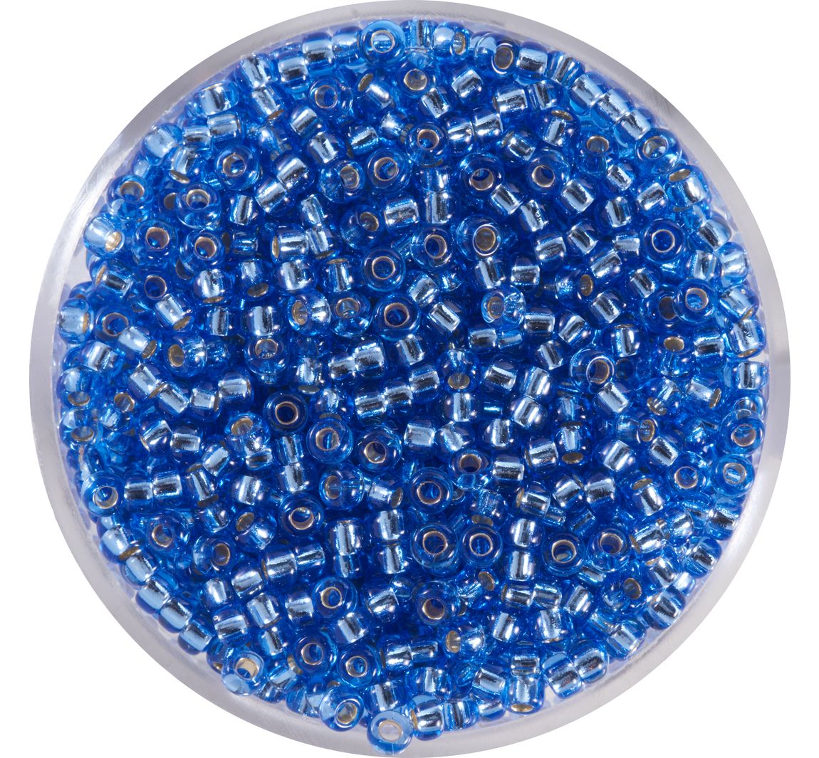 Miyuki Rocailles - silverlined light safir