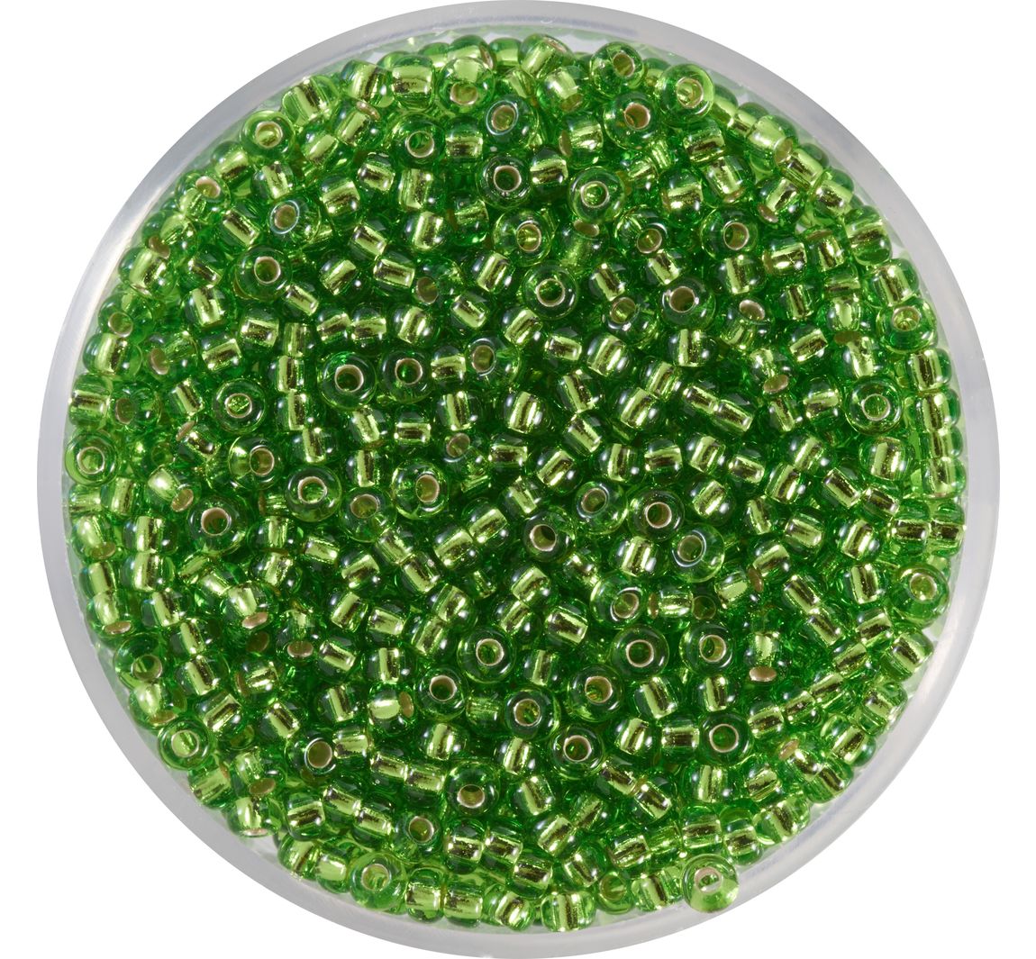 Miyuki Rocailles - silverlined peridot