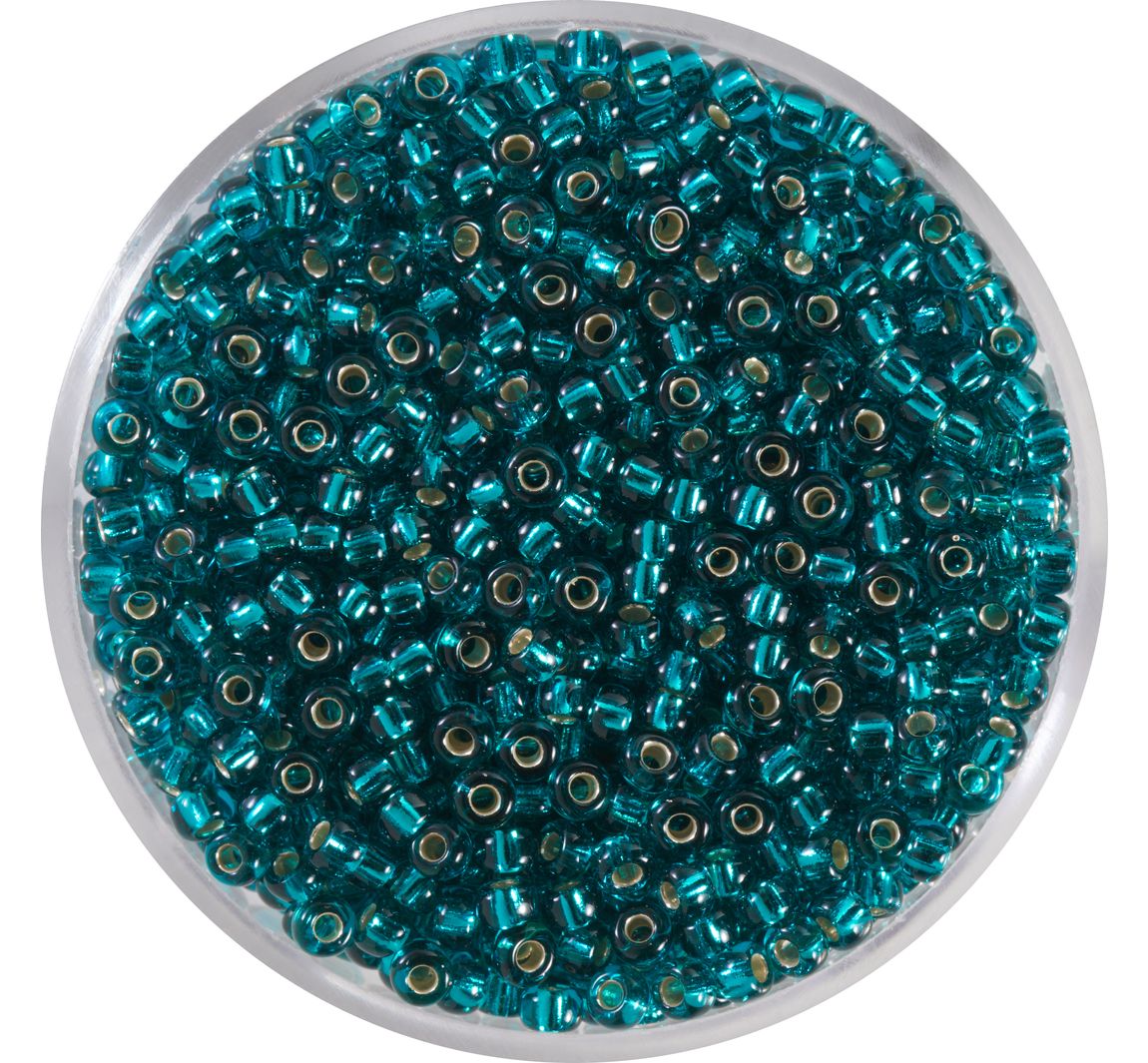 Miyuki Rocailles - silverlined zircon