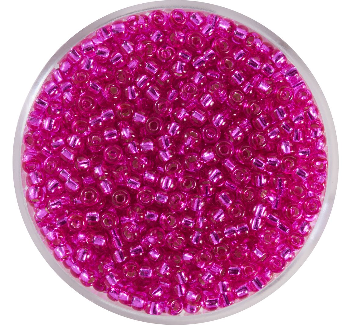 Miyuki Rocailles - silverlined fuchsia