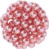 Glazen waskralen, Ø 6 mm, 55 stuks Roze