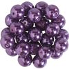 Glazen waskralen, Ø 8mm, 25st., goudgeel (lichtoranje) Paars