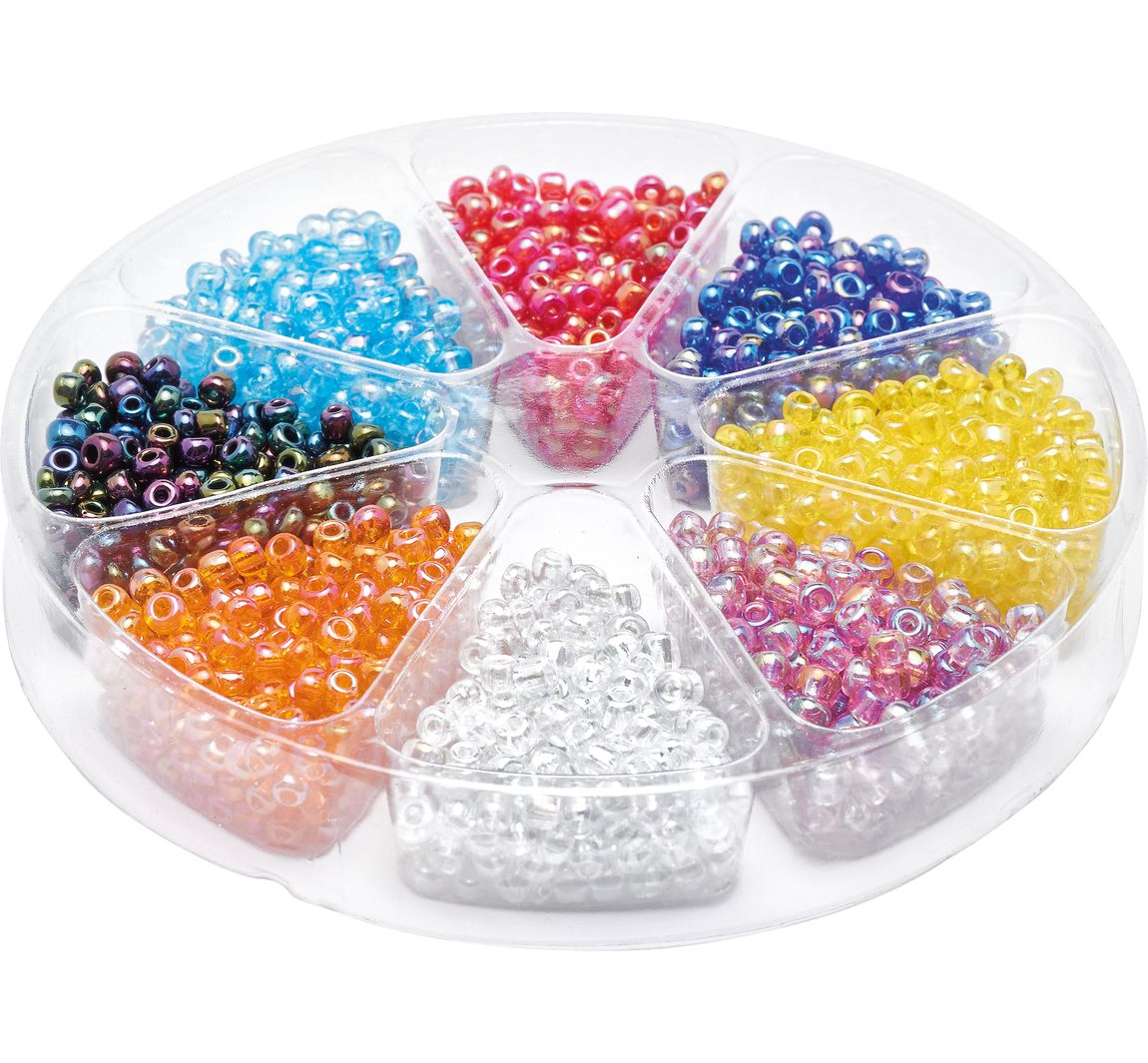 Parelmoer assortiment Rocailles Rainbow