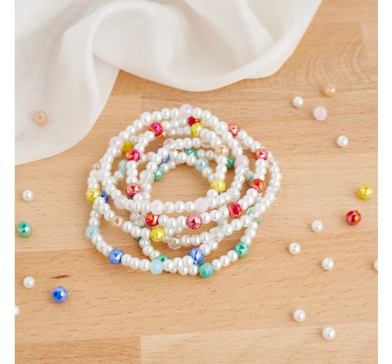 Glass wax beads, &Oslash; 4 mm, 100 pieces