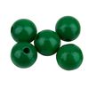 Houten kralen, Ø 15 mm Groen