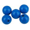 Houten kralen, Ø 15 mm Blauw
