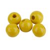 Wooden beads, Ø 6mm, approx. 125 pieces Yellow