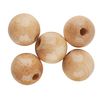 Wooden beads, Ø 10 mm, approx. 50 pieces Nature