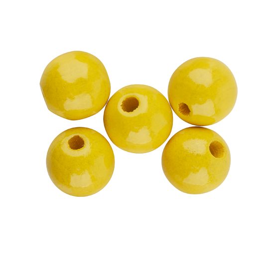 Wooden beads, Ø 10 mm, approx. 50 pieces