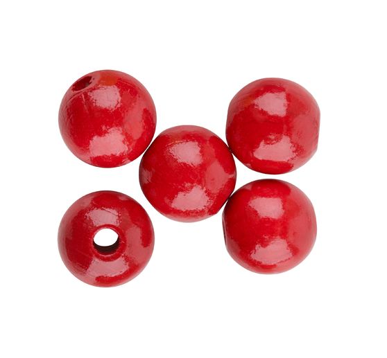 Wooden beads, Ø 10 mm, approx. 50 pieces