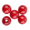 Wooden beads, Ø 10 mm, approx. 50 pieces Red