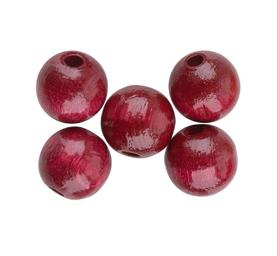 Wooden beads, Ø 10 mm, approx. 50 pieces