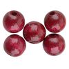 Wooden beads, Ø 10 mm, approx. 50 pieces Cherry Red