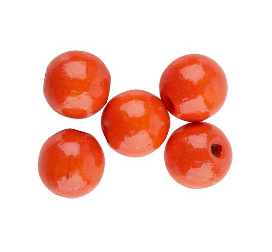 Houten kralen, Ø 10 mm, ca. 50 stuks