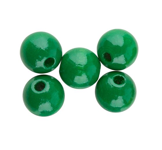 Wooden beads, Ø 10 mm, approx. 50 pieces