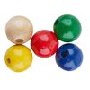 Wooden beads, Ø 10 mm, approx. 50 pieces Colourful