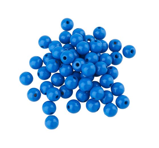 Wooden beads, Ø 10 mm, approx. 50 pieces