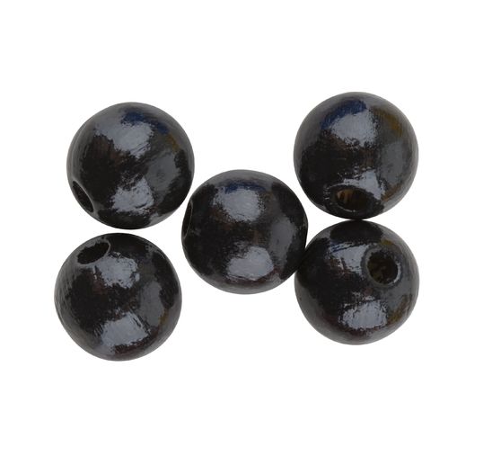Wooden beads, Ø 10 mm, approx. 50 pieces